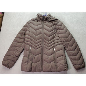 London Fog Down Brown Quilted Jacket